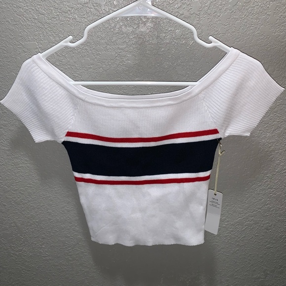White Off the Shoulder Top - Picture 1 of 1